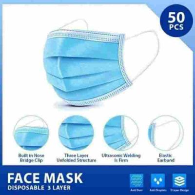 Masker 3ply isi 50pc/box point 0,5 